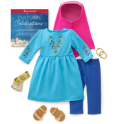 Eid al-Fitr Celebration Outfit for 18-inch Dolls R8