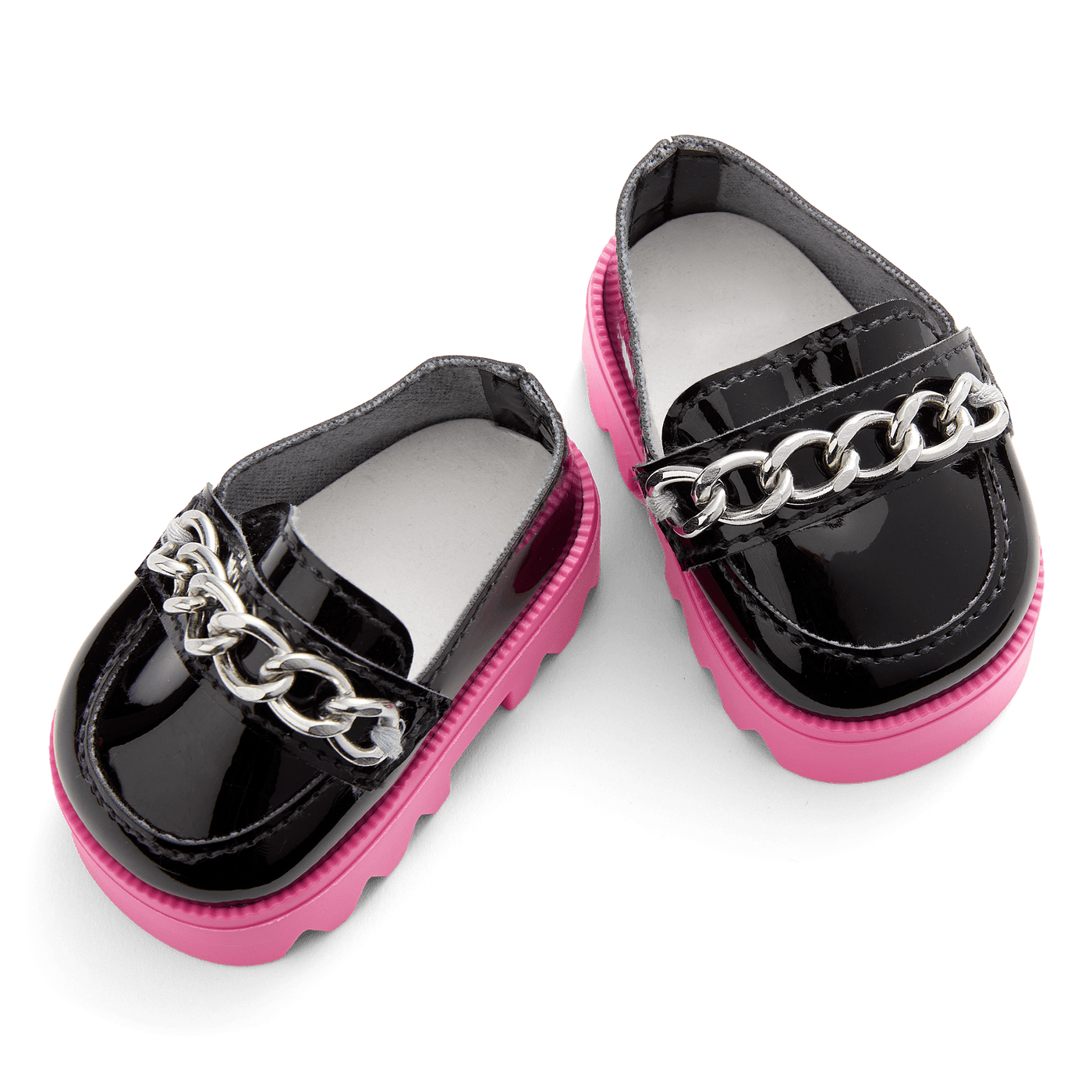 Fuchsia Flair Platform Loafers for 18-inch Dolls E5