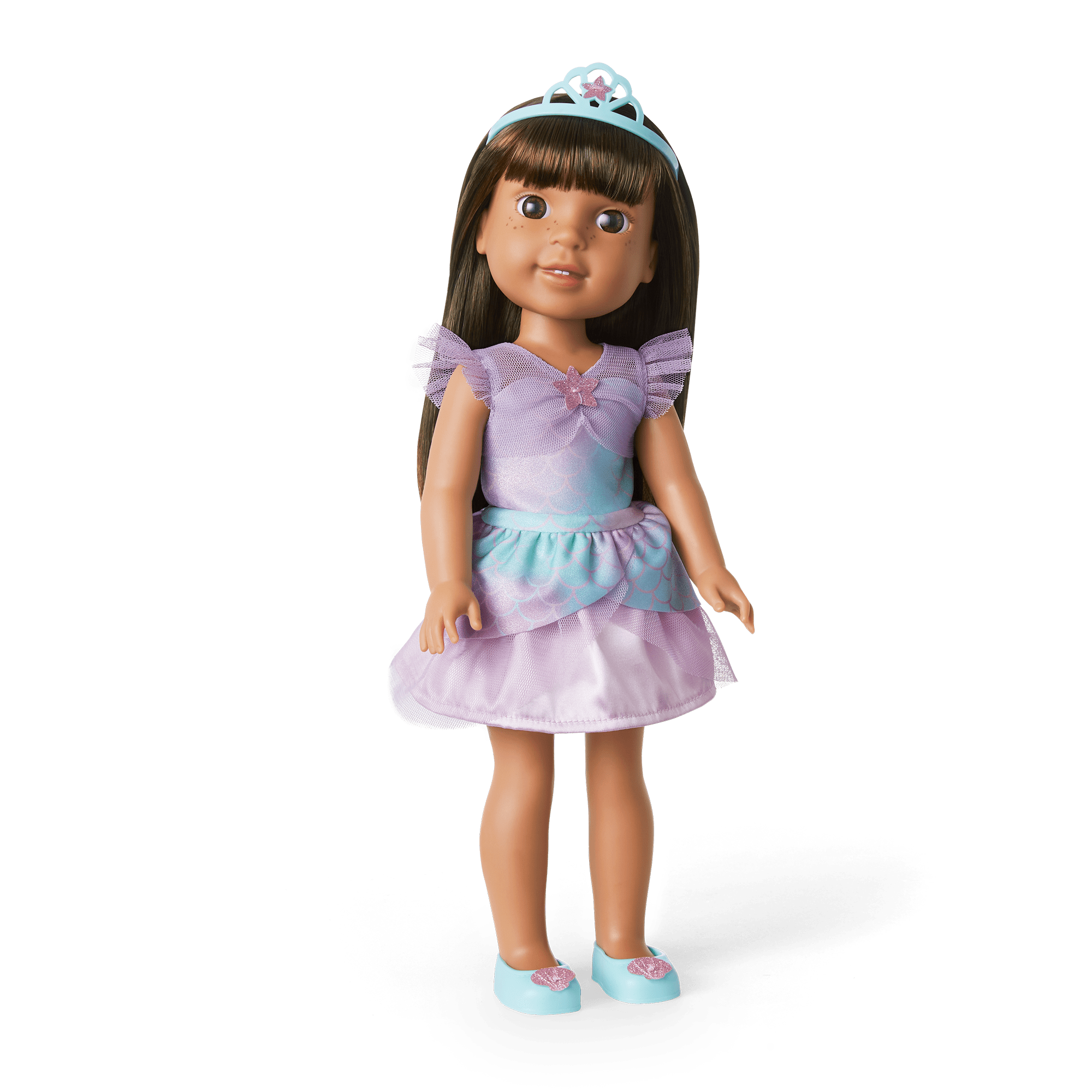 2-in-1 Sparkly Mermaid Outfit for WellieWishers™ Dolls O7
