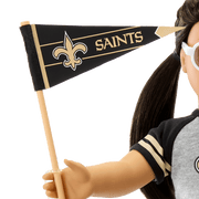 American Girl® x NFL New Orleans Saints Fan Outfit & Accessories for 18-inch Dolls G9