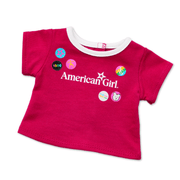 Matching AG™ Grin Pins Ringer Tee Set for Girls & 18-inch Dolls L8