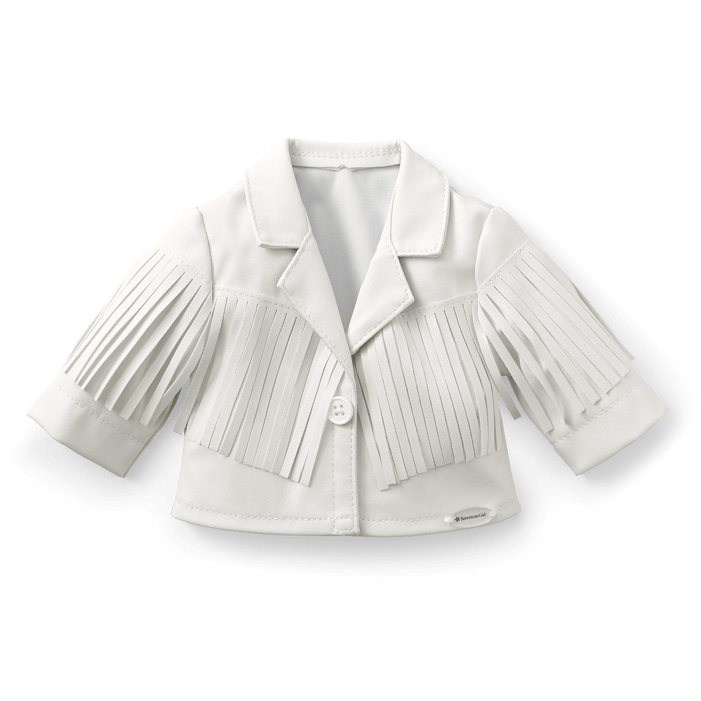 Courtney’s™ White Fringe Jacket for 18-inch Dolls (Historical Characters) R6