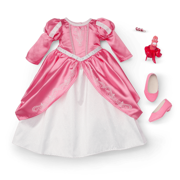 American Girl® Disney Princess Ariel Castle Ball Gown, Sebastian & Accessories for 18-inch Dolls Z3
