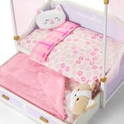 All Set for Sleepovers Canopy Bed for 18-inch Dolls M6