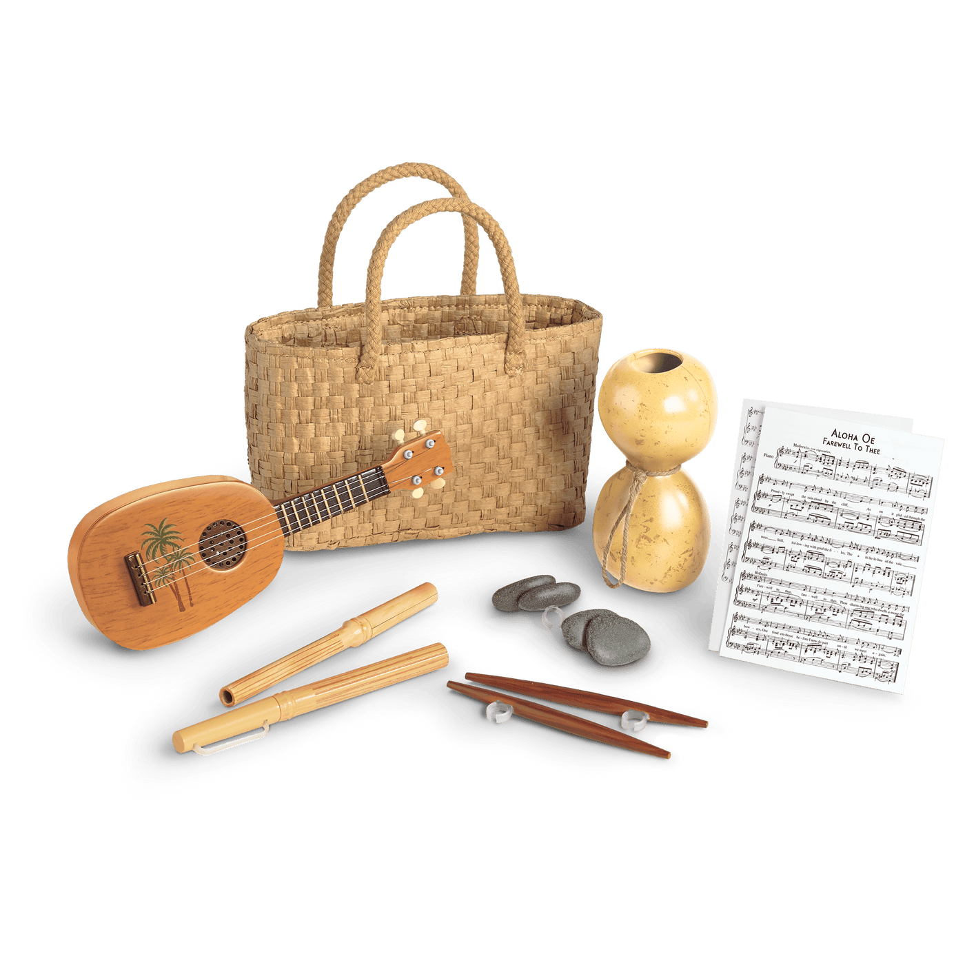 Nanea's Hula Implements for 18-inch Dolls (Historical Characters) M0