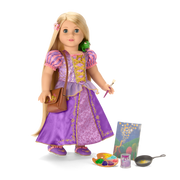 American Girl® Disney Princess Rapunzel Painting Accessories & Pascal for 18-inch Dolls Q2