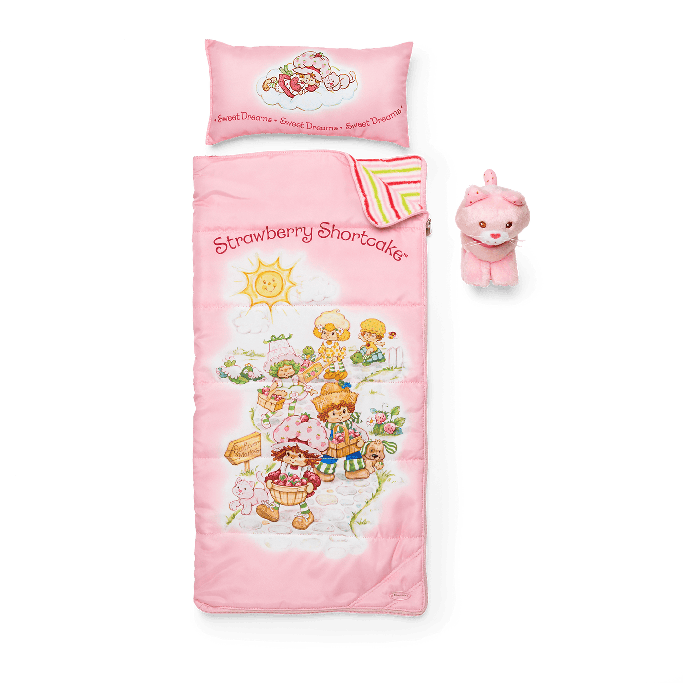 Courtney's™ Strawberry Shortcake™ Sleeping Bag Set for 18-inch Dolls (Historical Characters) M1
