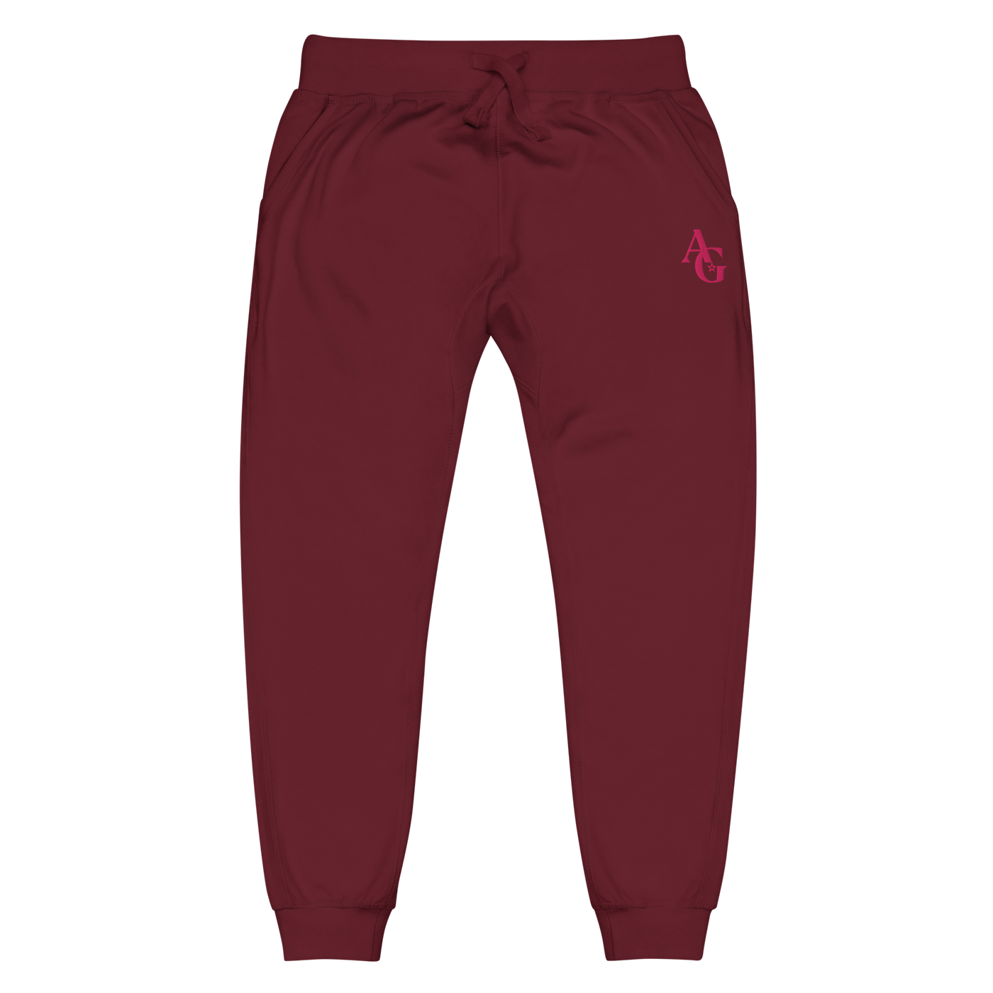 American Girl® Burgundy Fleece Sweatpants for Adults W9