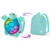 Shimmering Sea Turtle Backpack & Accessory Set for 18-inch Dolls E2