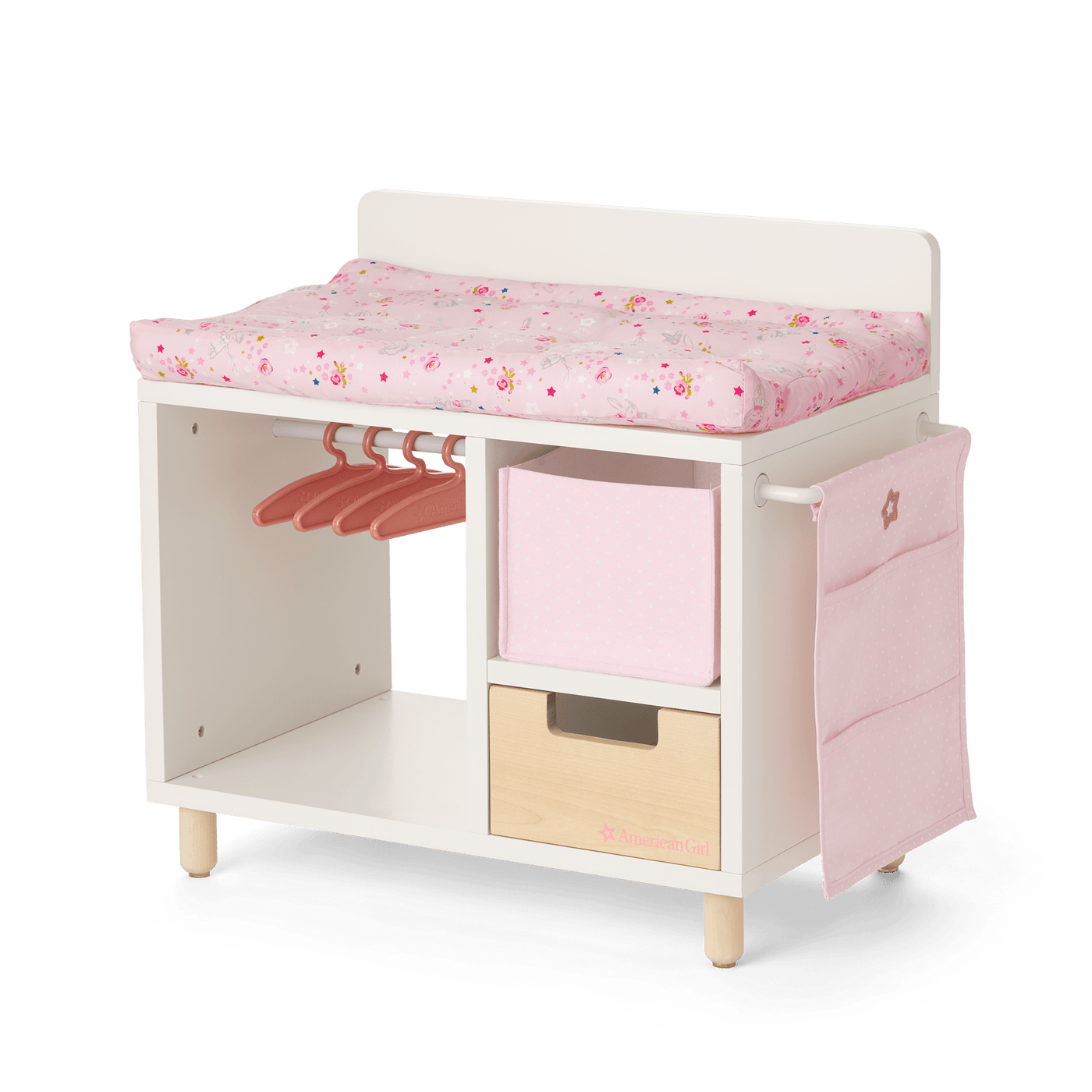 Dots & Blooms Changing Table with Storage O7