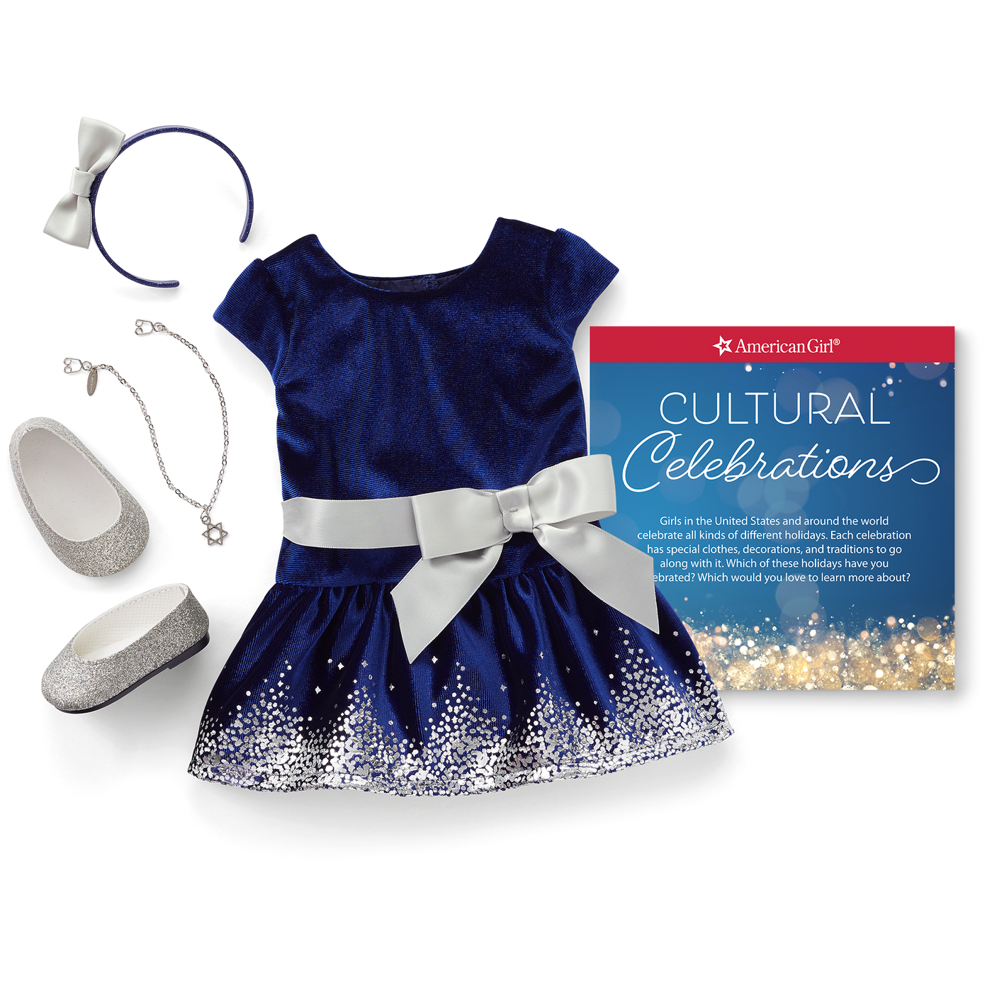 Hanukkah Celebration Outfit for 18-inch Dolls K4