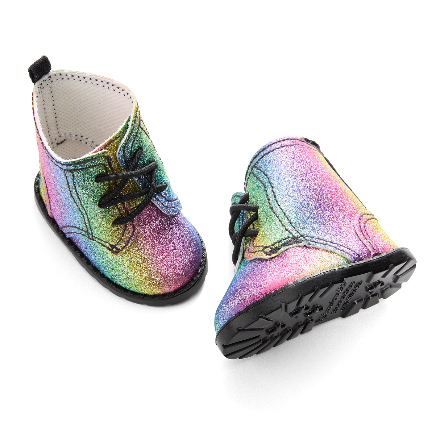 Glittery Rainbow Boots for 18-inch Dolls C5