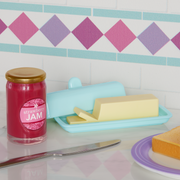 Breakfast for Two Set for 18-inch Dolls K7