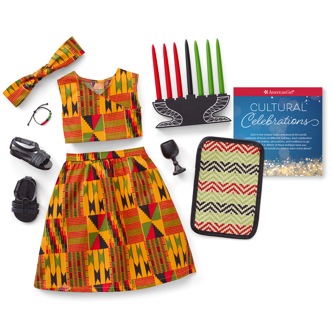 Kwanzaa Celebration Outfit for 18-inch Dolls L3