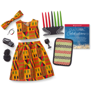 Kwanzaa Celebration Outfit for 18-inch Dolls T4