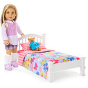 Isabel’s™ Bed & Floral Dreams Bedding Set for 18-inch Dolls (Historical Characters) H6