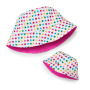 AG™ Star Bucket Hat Set for Girls & Dolls H4