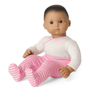 Bitty Baby® Doll #5 with dark brown hair in Pretty Pink E9