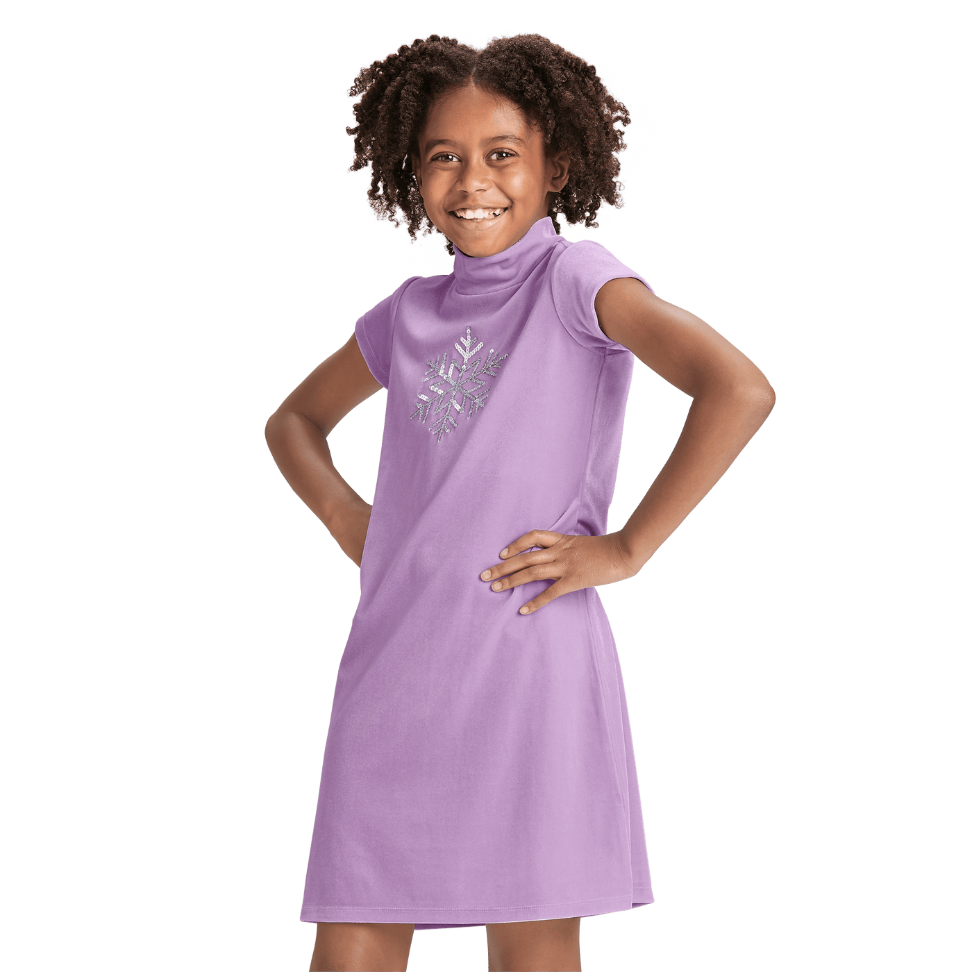 Soft as Snow Dress for Girls Q1