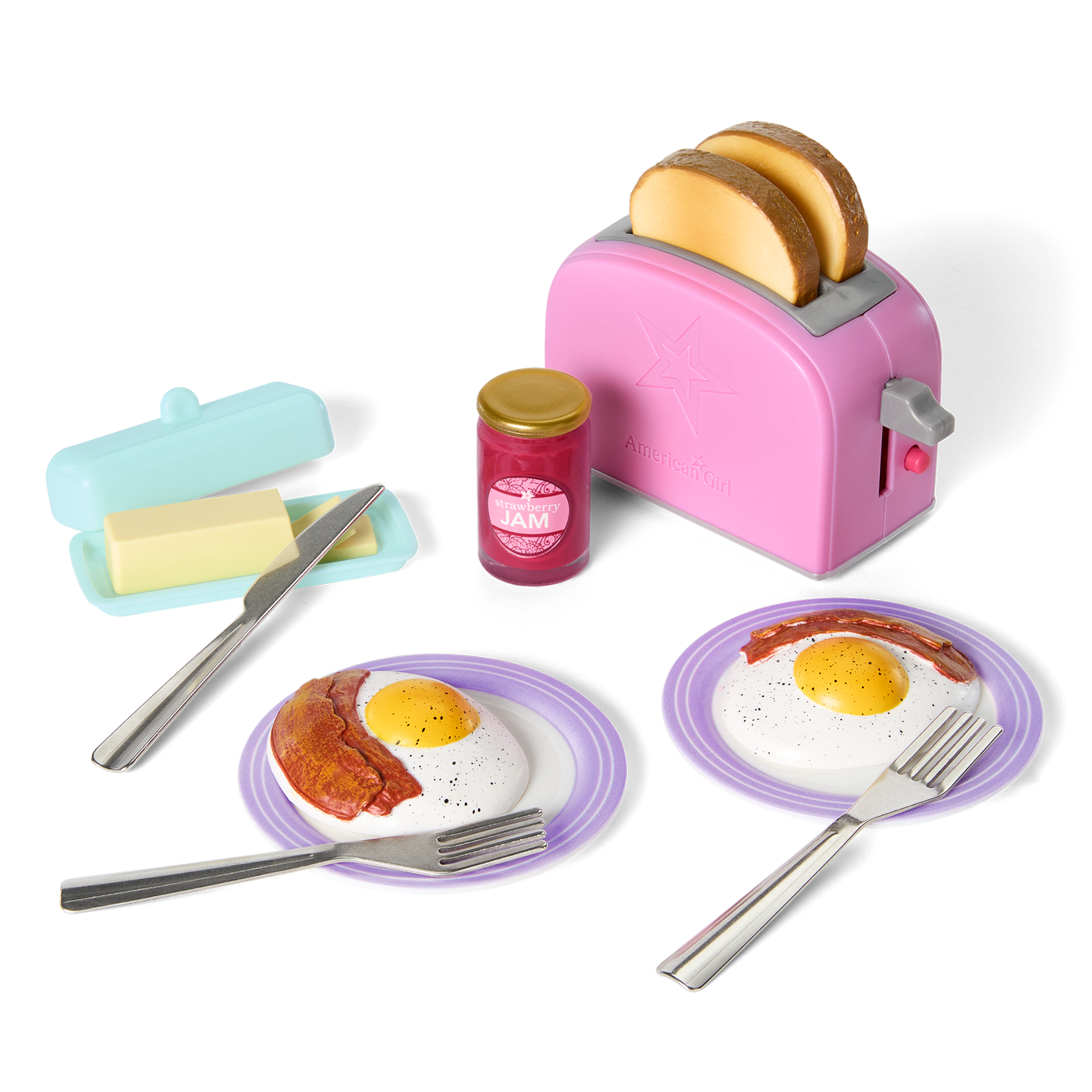 Breakfast for Two Set for 18-inch Dolls K7