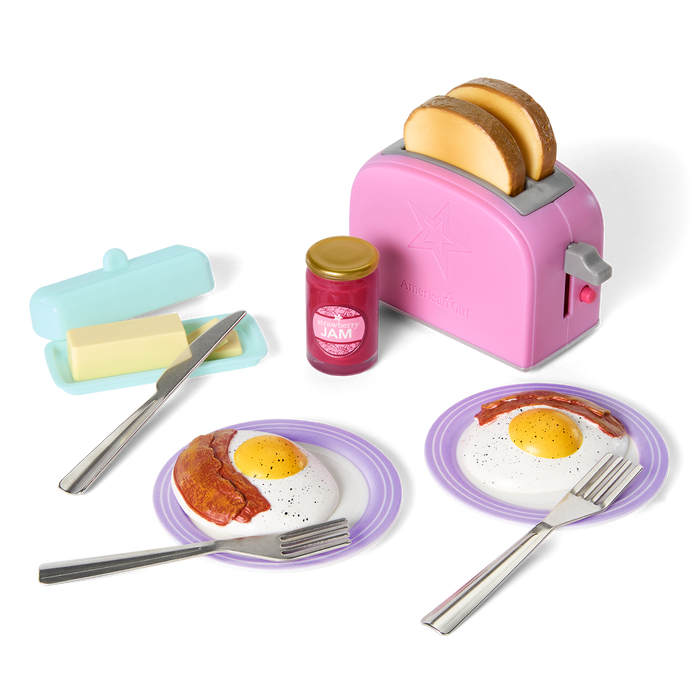 Breakfast for Two Set for 18-inch Dolls X4